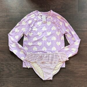 Tucker + Tate Lavender Heart Swim Set